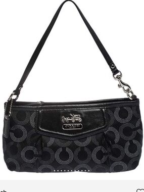 Coach Madison Dotted Op Art Wristlet XL